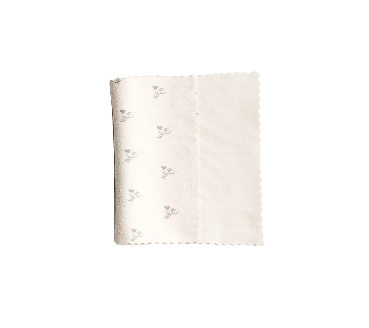 WKM Semi-Chamois Silver & Gold Polishing Cloth for removing tarnish and provide anti tarnish on silver & gold size card