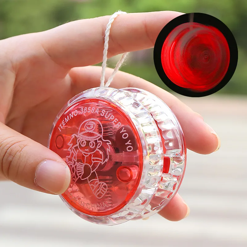 Wholesale Custom Logo Magic Game Yoyo Ball Toy With Funny High Quality Plastic Yo-yo Toy Light Up Responsive professional Yoyo