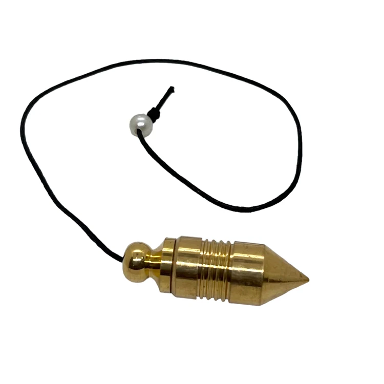 Healing Metal Pendulum Bullet Dowsing Pendulums Gold Dancing Steel Copper Pendulums for Divination Meditation