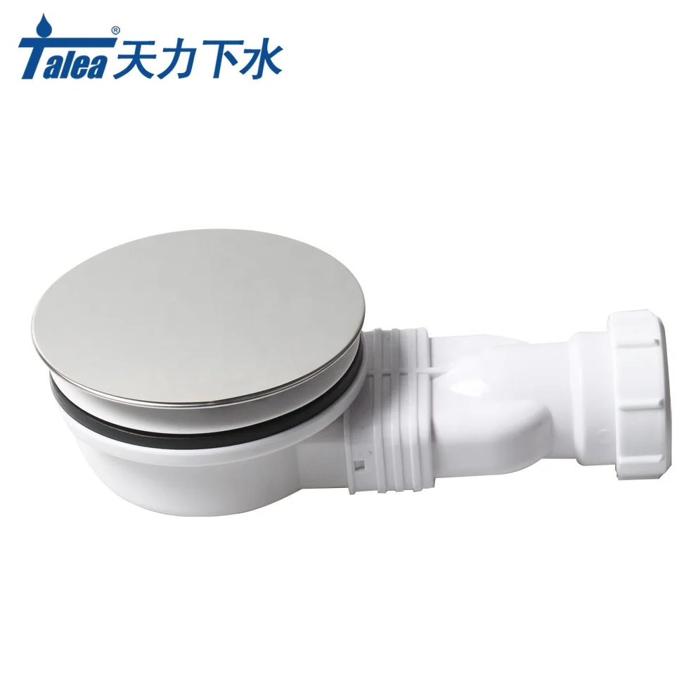 TALEA  90mm space saving shower tray waste with  304SS polishing cover shower tray drain water sealing anti odorant