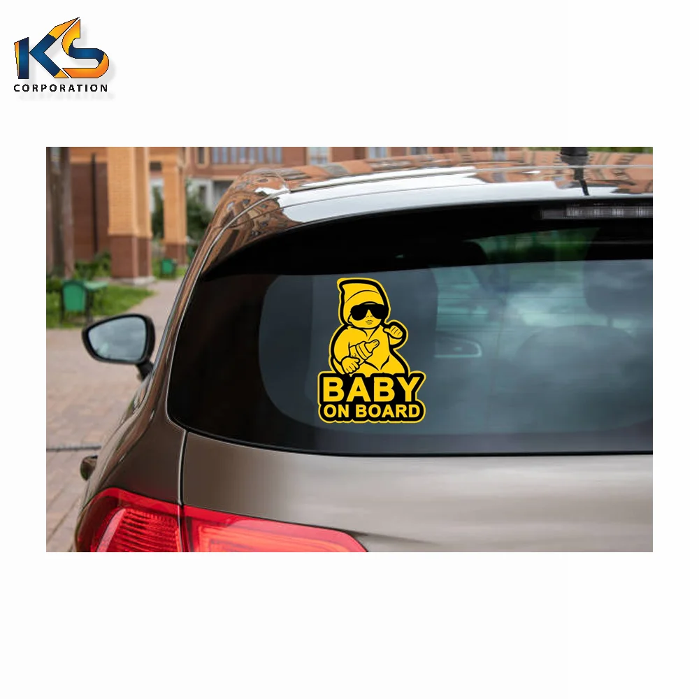 Custom Logo Decal Stickers Advertising Baby On Board Car Stickers Custom Baby On Board Warning Sign Stickers