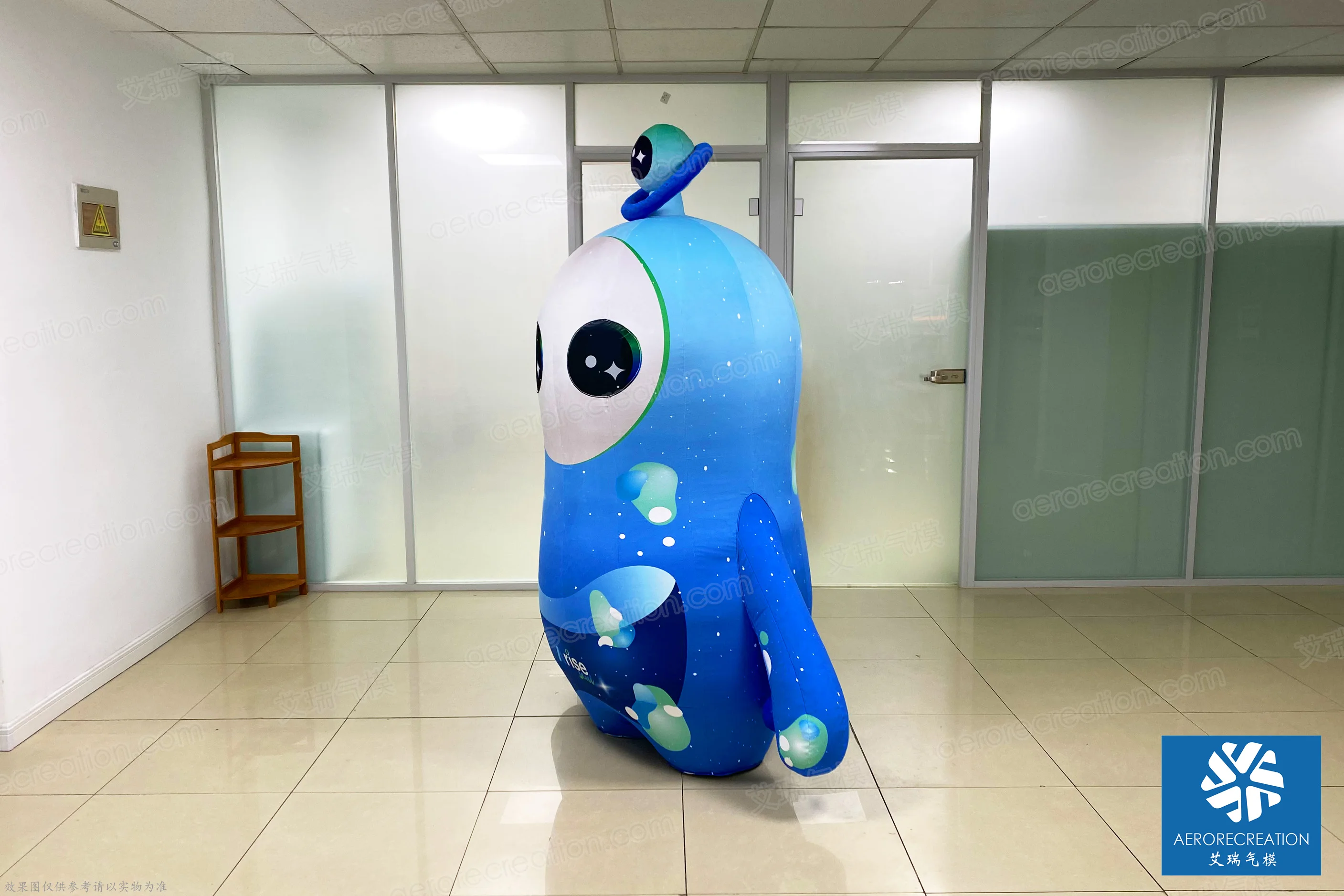 Aero Wholesale Short Plush Cartoon Inflatable Bear Mascot Interactive Customized Inflatable Walking Costume