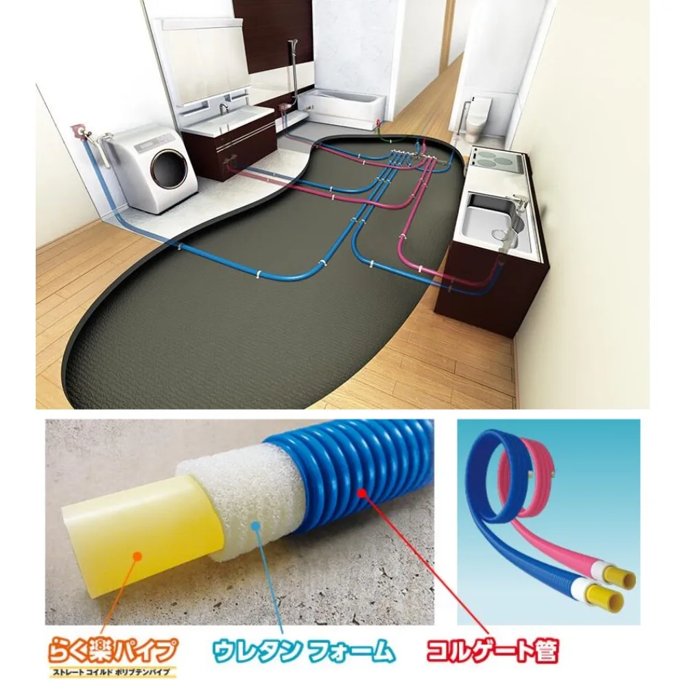 Japanese Irrigation Accessories Plastic For Water Perforated Pipe Corrugated Drainage
