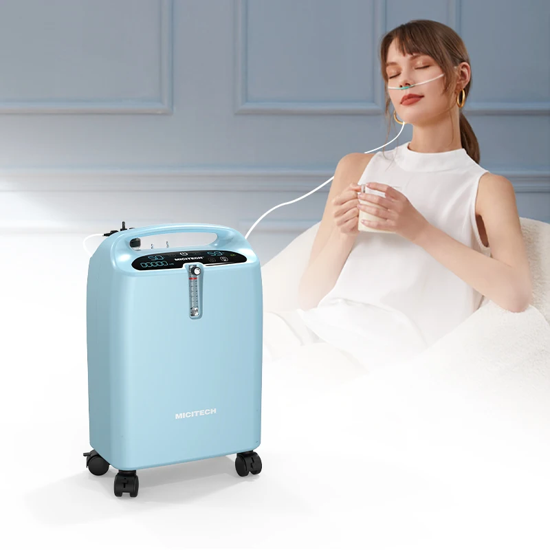 MICiTECH Hot Sale Home Hospital medical Breathing Device 5L Portable Oxygene Concentrator