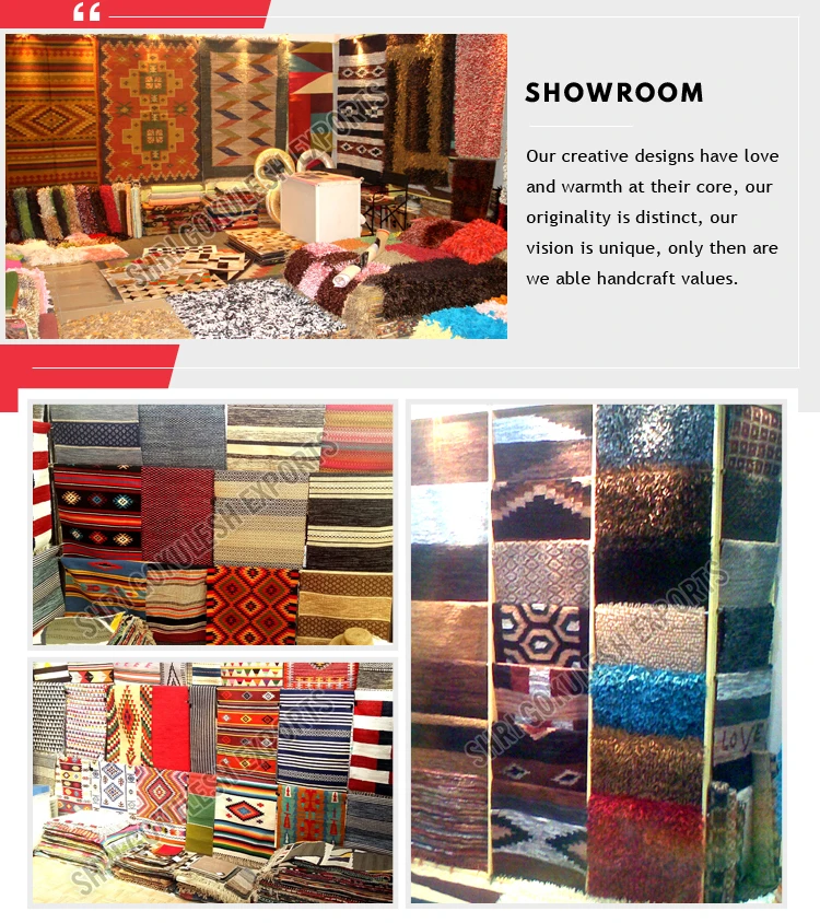 100% Handmade Woven Washable Cotton Printed Rugs Available in Different Shapes and Sizes from Indian Manufacturer