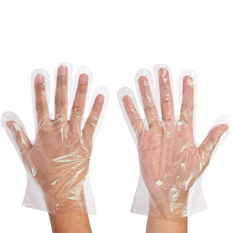 Прозрачные гигиенические и одноразовые перчатки