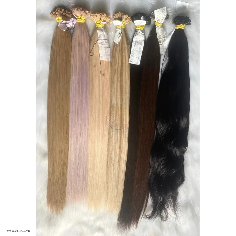 Wholesale Flat Tip Human Hair Direct Vietnam Hair Manufacturer Flat Tip Extensions Keratin Hair 20 Inch