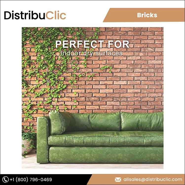 Best Wholesale Price Perfect for Indoor and Outdoor Dry Surface Background Wall | Flat Brick Wall Panel for Sale