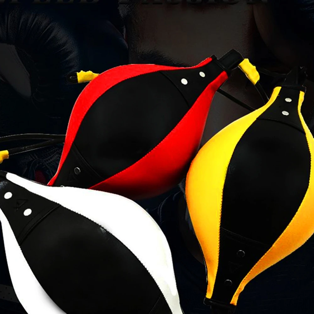 PU Leather Boxing Ball Speed Dodge Ball Double End Gym MMA Boxing Sports Punch Bag Floor Rope Workout Training