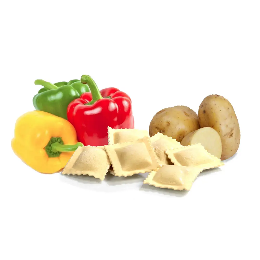 High Quality Artisanal Frozen Ravioli With Potatoes and Sweet Peppers 1000 g Bag Made in Italy for Distributor