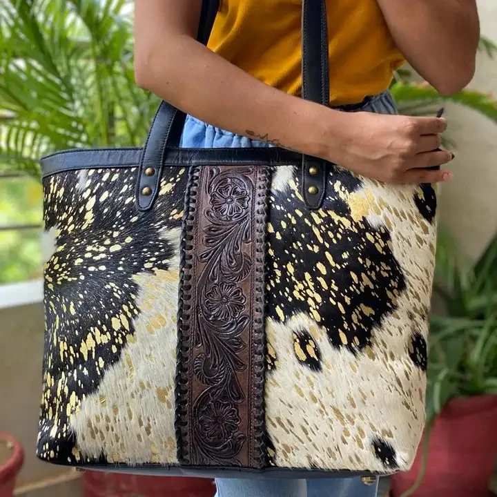 Exclusive Branded Fashion bag Handbag Luxury Women  leather Bag with fringes an front pocket Whole sale Ladies Leather Bag