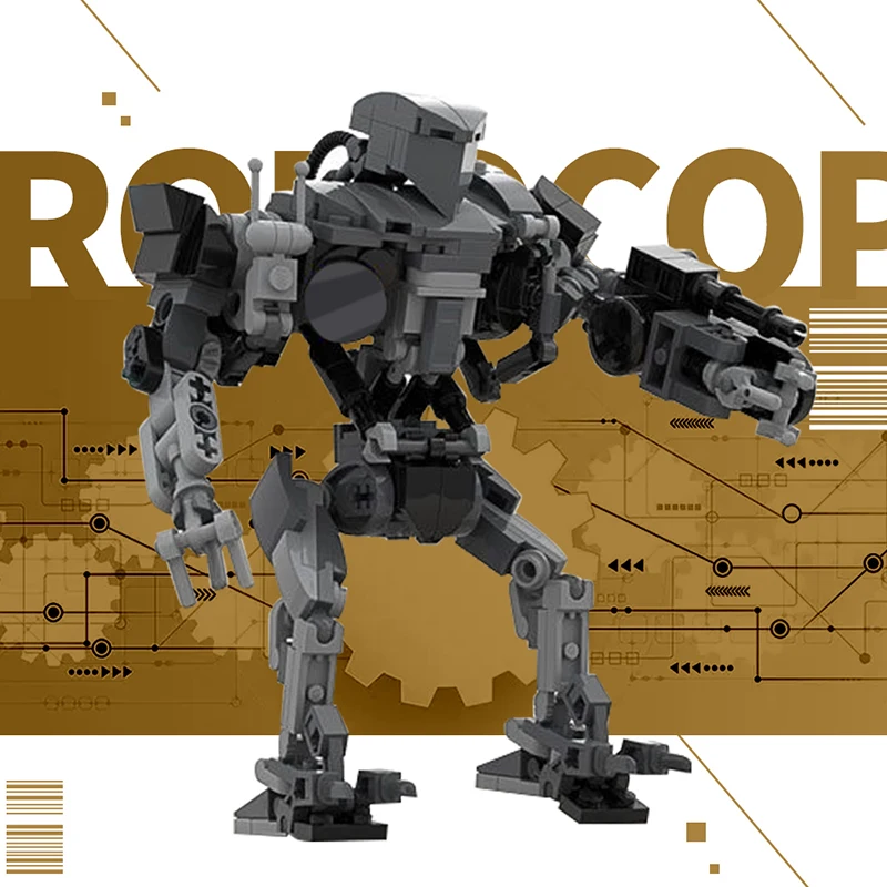 Строительный блок GoldMoc игрушечные фигурки MOC-87785 1990-Caine злой киборг эндбосс строительный