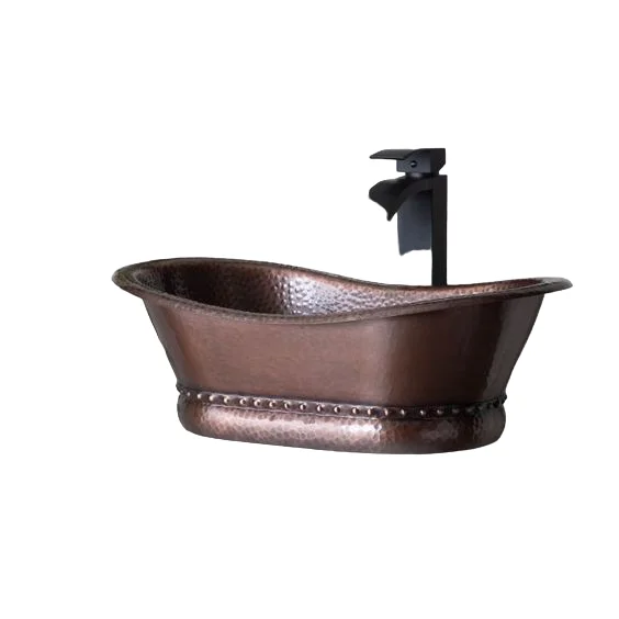 Latest Arrival Unique Style Copper Wash Basin For Hotel Resort Villas Bathroom Decorative Hands Face Washing Use Wash Basin
