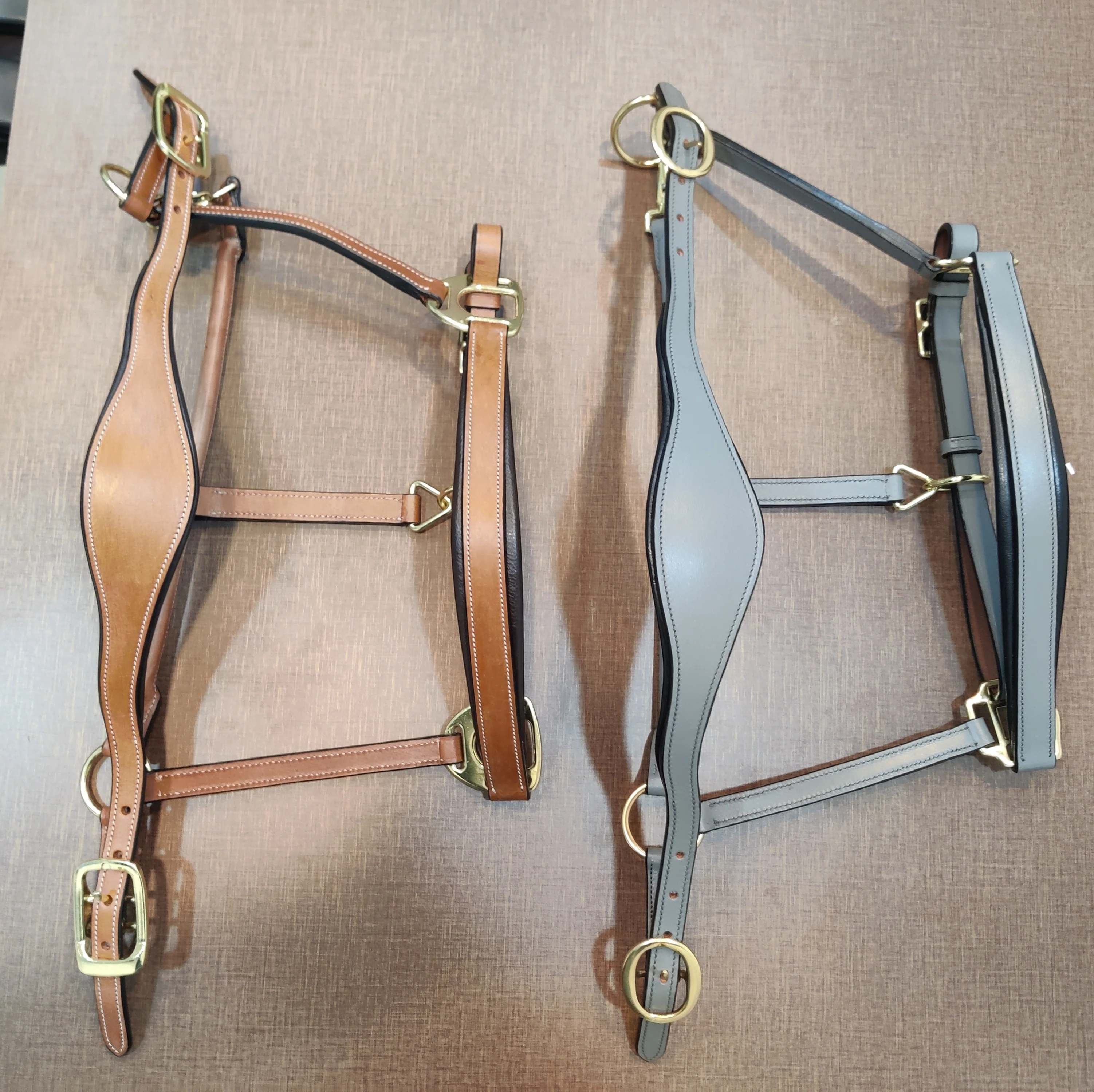 Colour Leather Horse Halter Premium Quality Handmade Fancy Braided Padded Black Australian Saddle with Double Crown Buckles