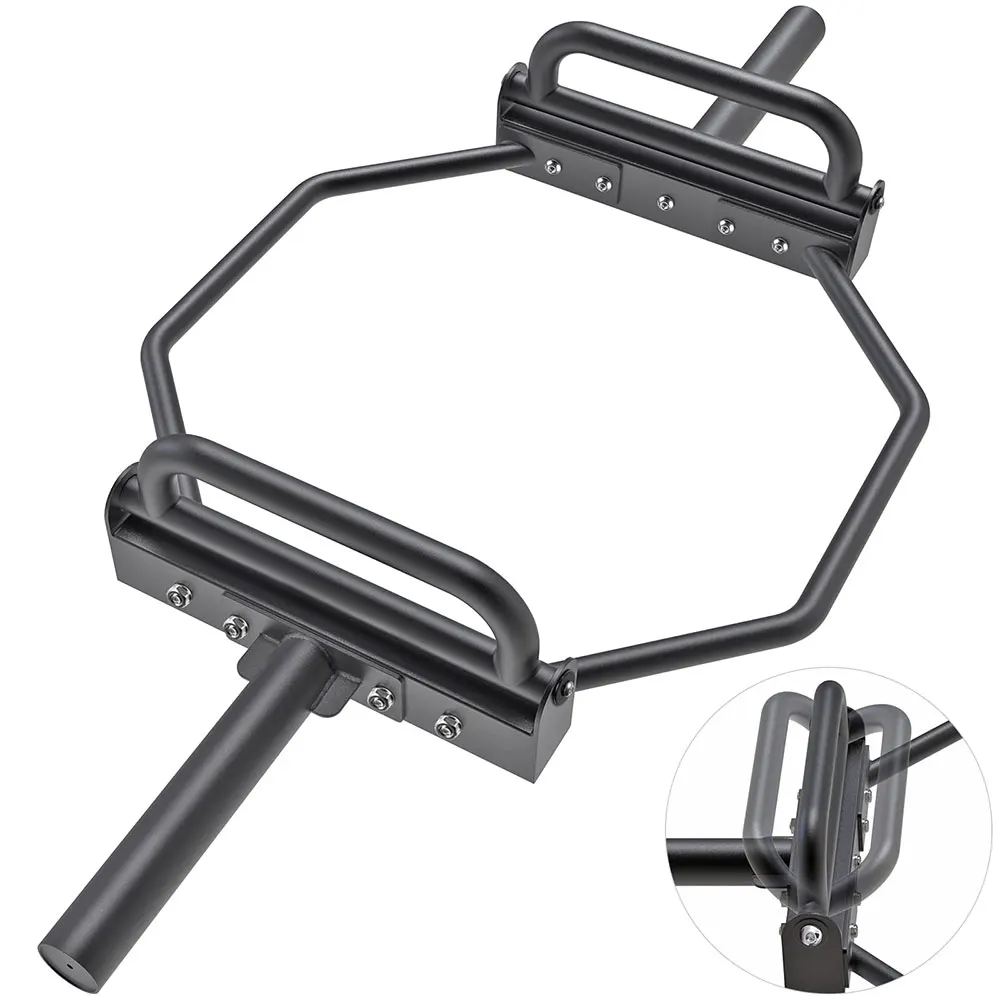 Secure-Fitting Non-Corrosive Trap Bar for Flexibility Exercises Free Weights Product Category