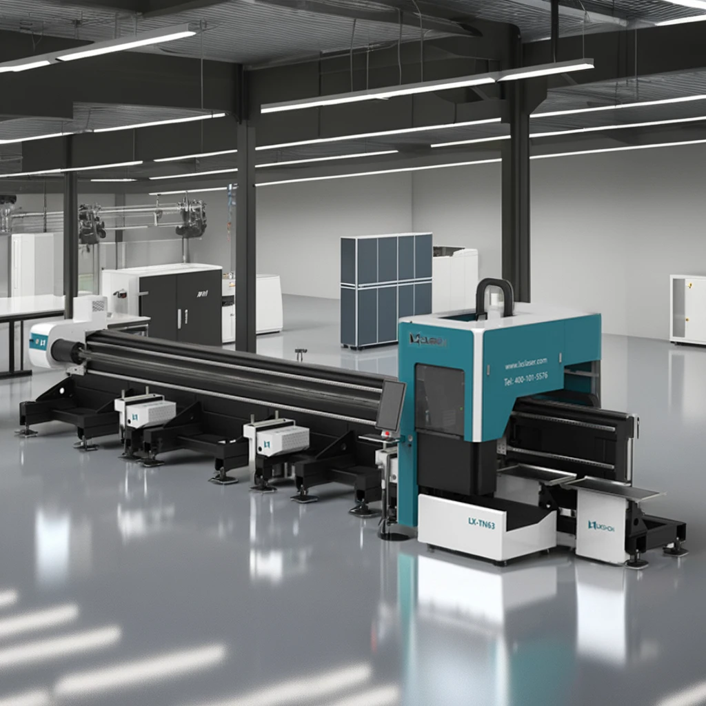 1000w 2000w 4000w Fiber Laser Tube Cutting Machine For Stainless Steel Laser Cut Metal Metal Square Rectangle Round Pipe