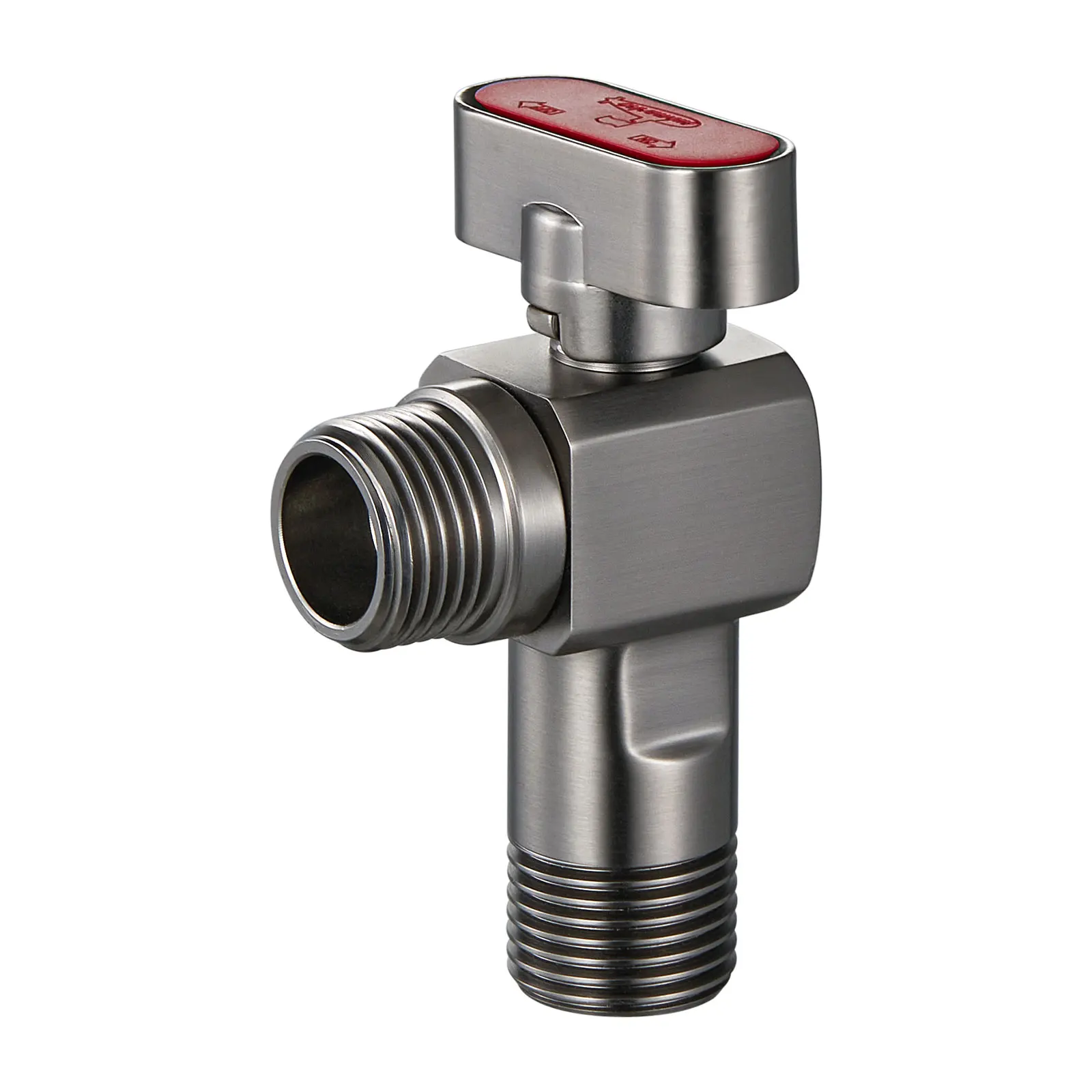 Hot and cold ball valve Brass chrome plated large flow ball valve used in kitchen and bathroom