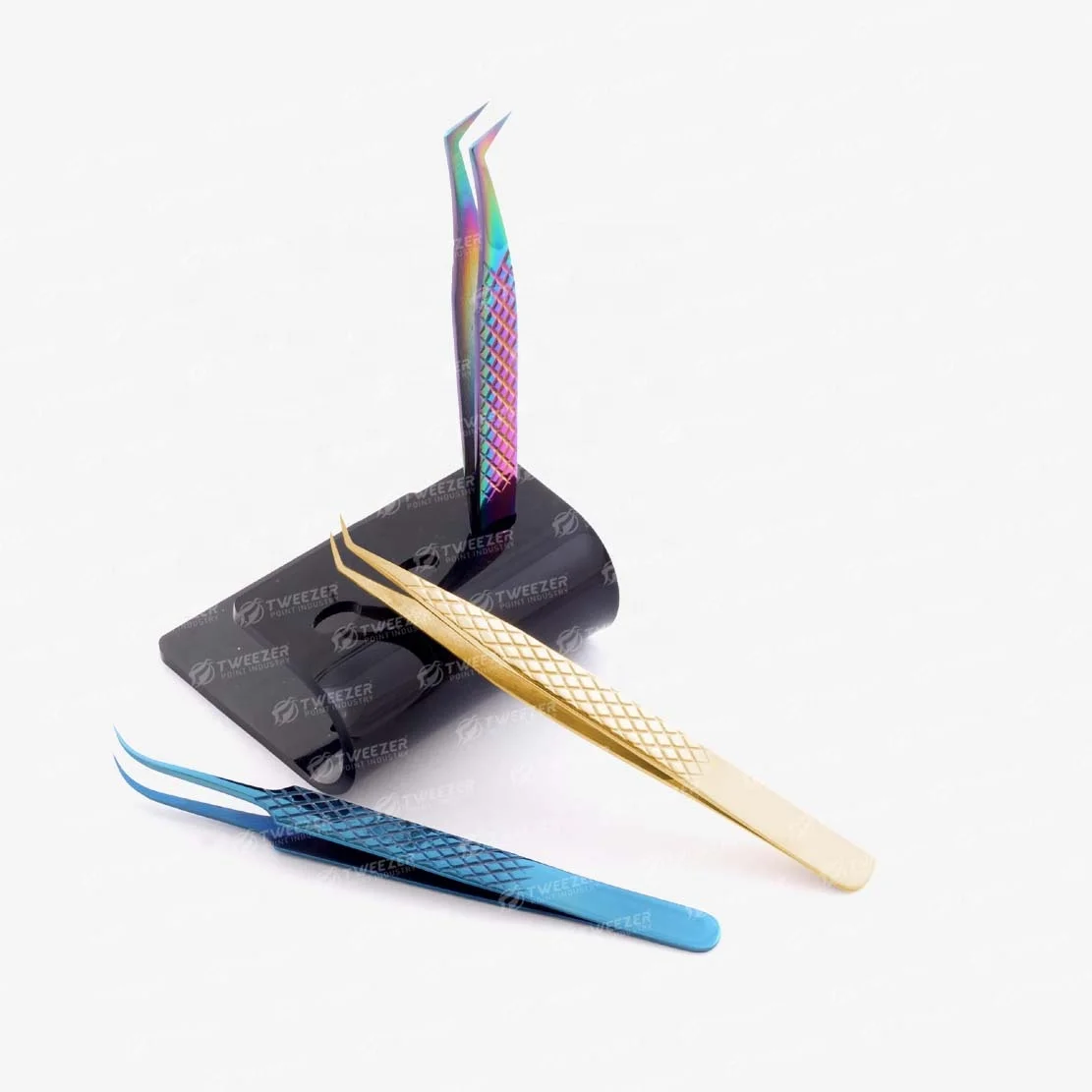 Professional Eyelash Tweezers Display Empty Stand For Eyelash Extension Tools Supplies Tweezer Stand Acrylic Holder Shelf