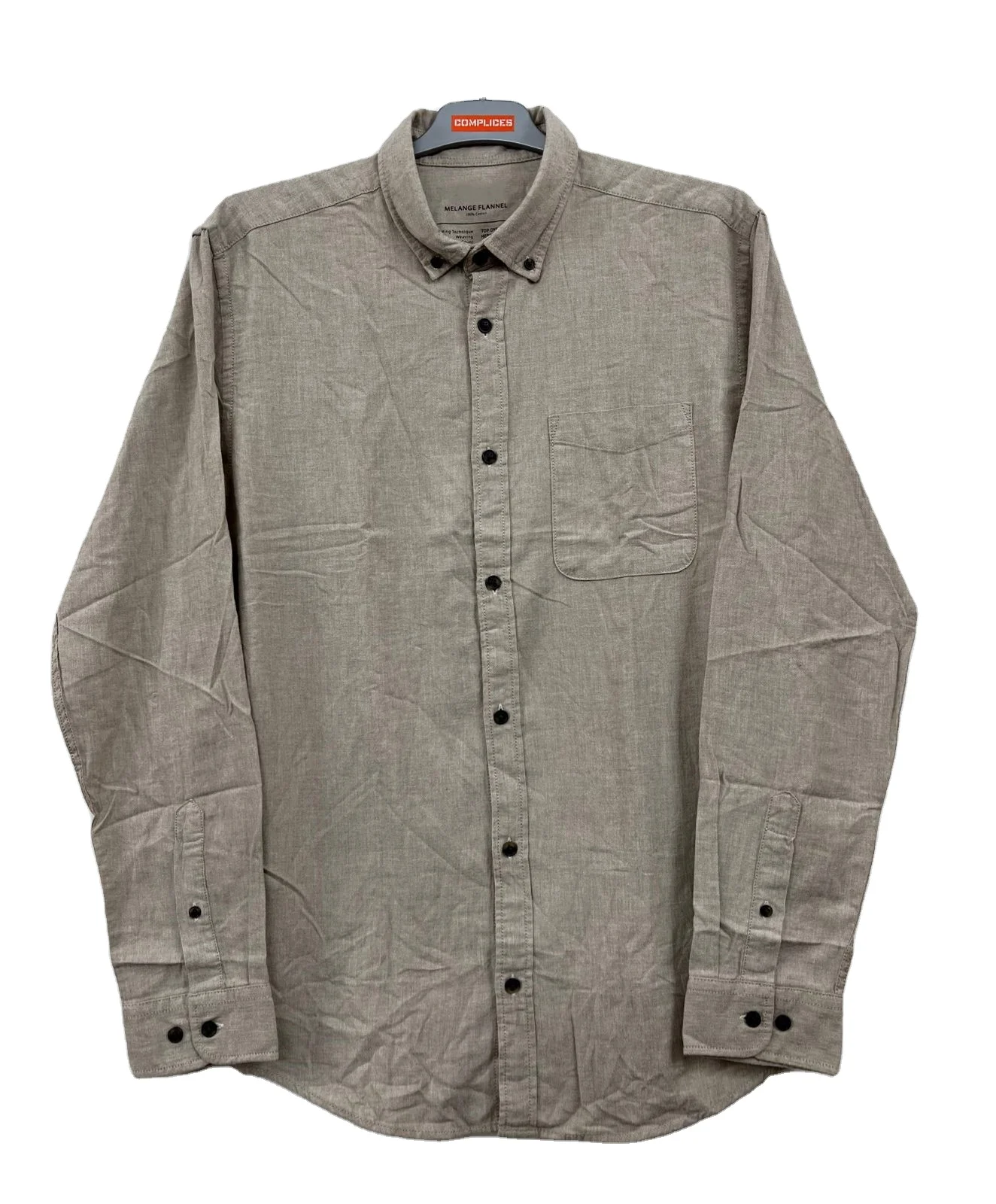 High Quality Winter Plus Size Mens Shirts Melange Flannel Long Sleeve Button Down Shirts From Bangladesh