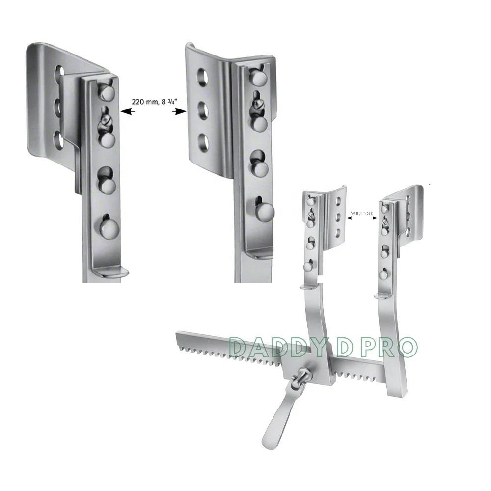 BURFORD FINOCHIETTO RIB RETRACTOR With Blades German Stainless Steel Cardiovascular Surgical Instruments RIB SPREADER RETRACTOR