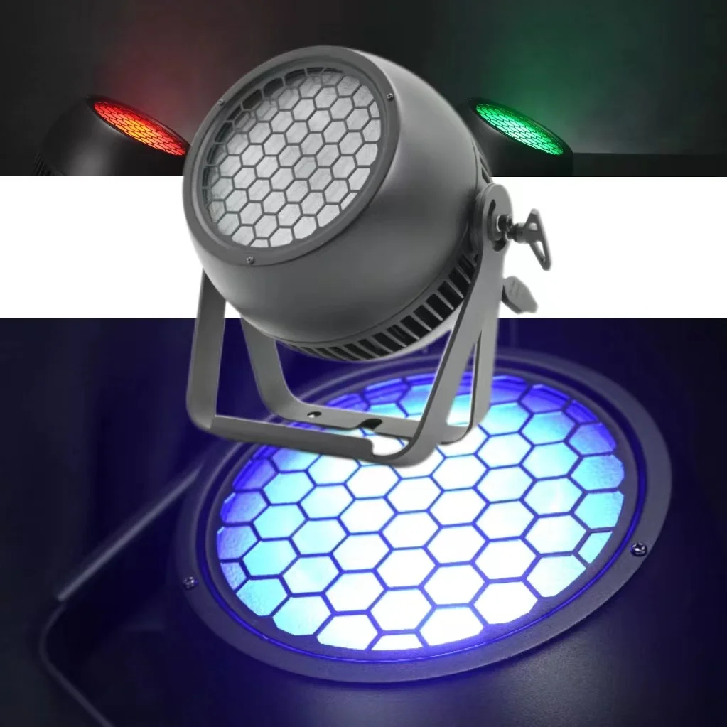 Outdoor IP65 300W DMX512 White COB LED RGBA 4in1 Theatre Studio DJ Disco Events Stage Round LED Blinder Light