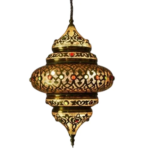 Iron Metal Arabic Moroccan Hanging Lamp Modern Designer Hanging Lights for Home Decoration at Best Price From India