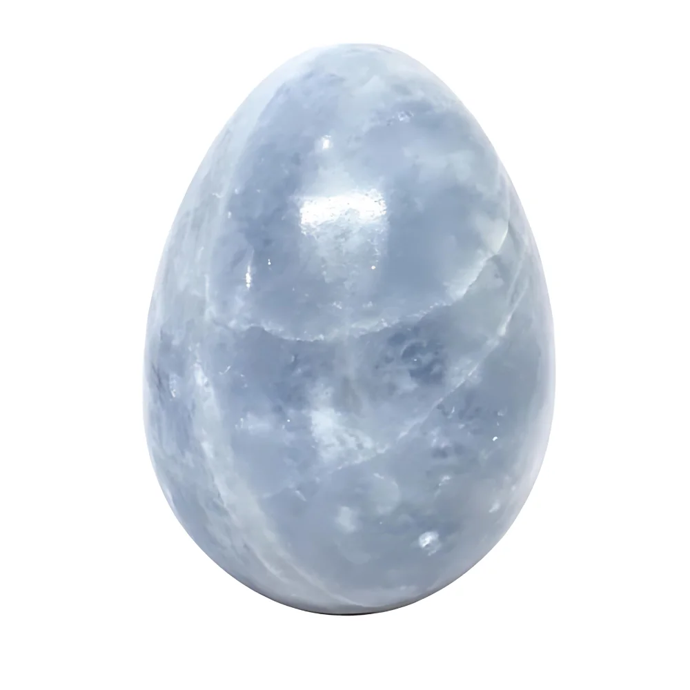 Blue Calcite Crystal Eggs Natural Gemstone Egg Polished Stone Decor and Gifts Bulk Wholesale Available Semi Precious Stone Egg