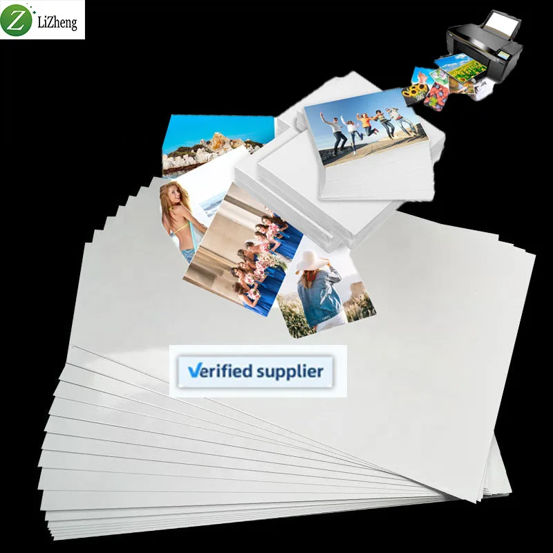 Lizheng glossy rc waterproof photo paper inkjet 4r A3 A4 waterproof rc satin photo paper