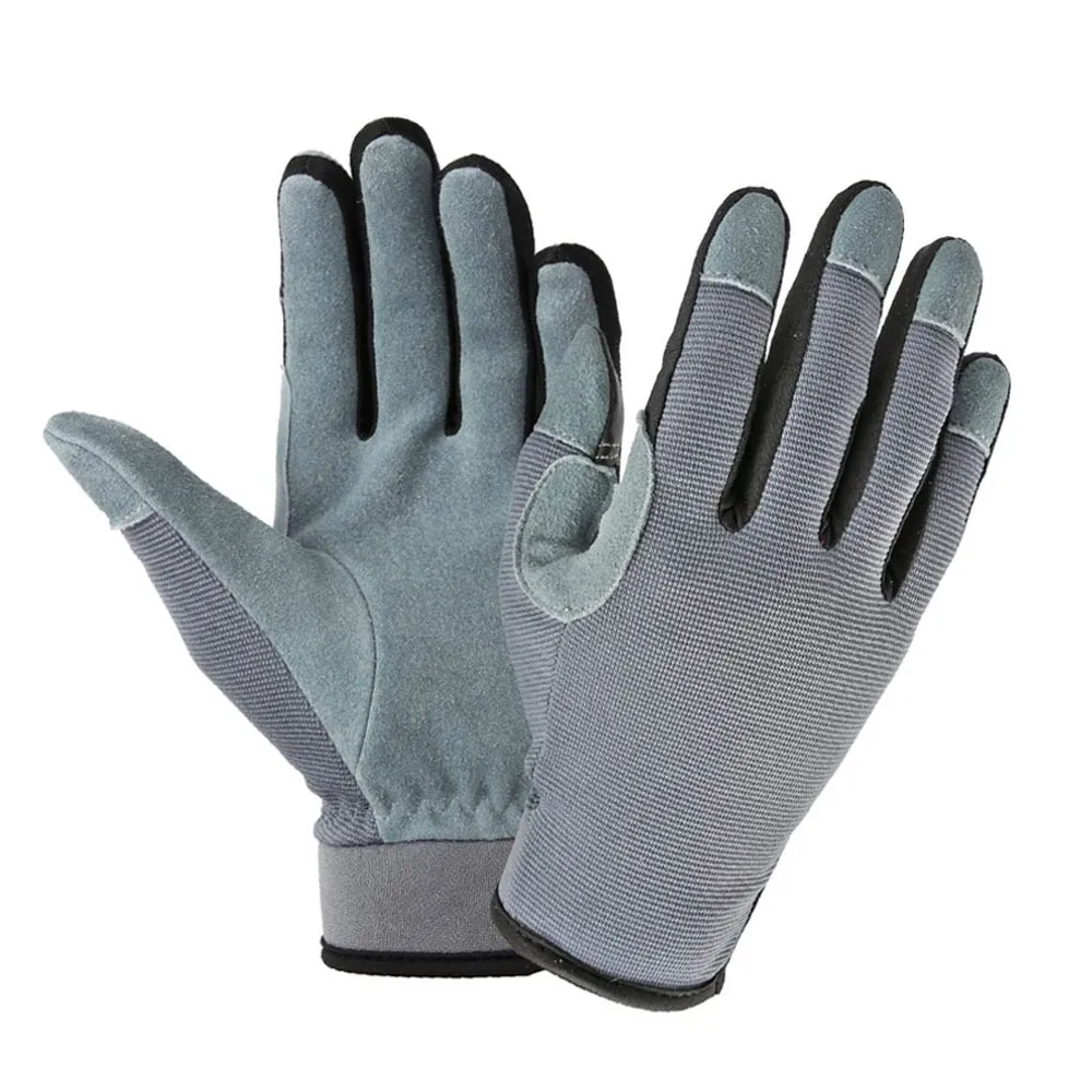 In Multi Colors Deerskin Leather Touch Screen Garden Outdoor Sports Leather Working Gloves By Keembro