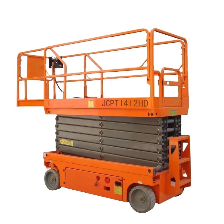 Electric Scissor Lift 6m 8m 10m 12m 14m Skylift Mobile Lifter Electric Scaffolding for Aerial Cleaning Maintenance