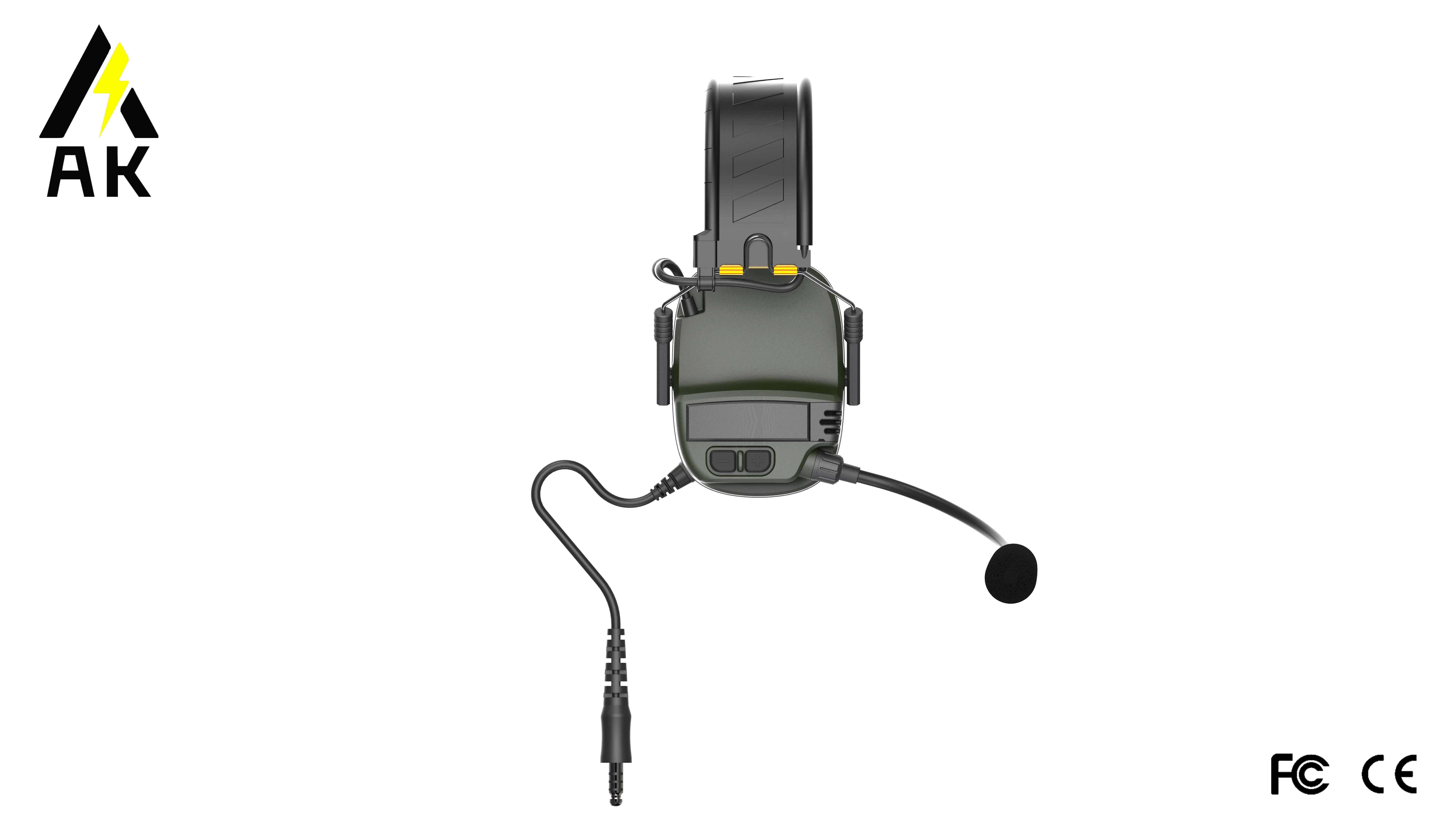 Professional New Adjustable Ak 12 Electronic Monitoring Noise Cancelling Protective Earphones With Microphone