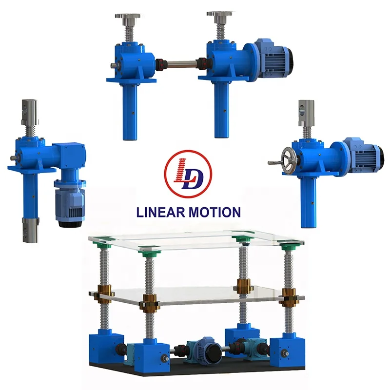 Screw lift with worm gear