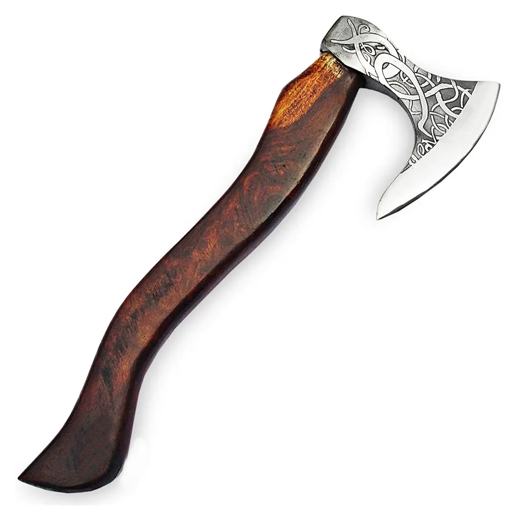 One Of The Best Stainless Steel Multi-tool Axe 2022 Latest Style OEM Services Damascus Axe with Leather Cover