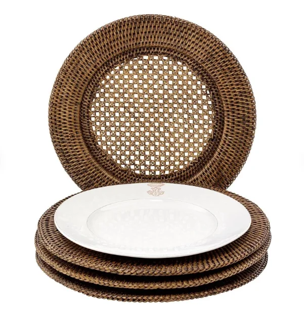 HOT product Rattan  Charger Plates/Rattan Placemat/Rattan coaster