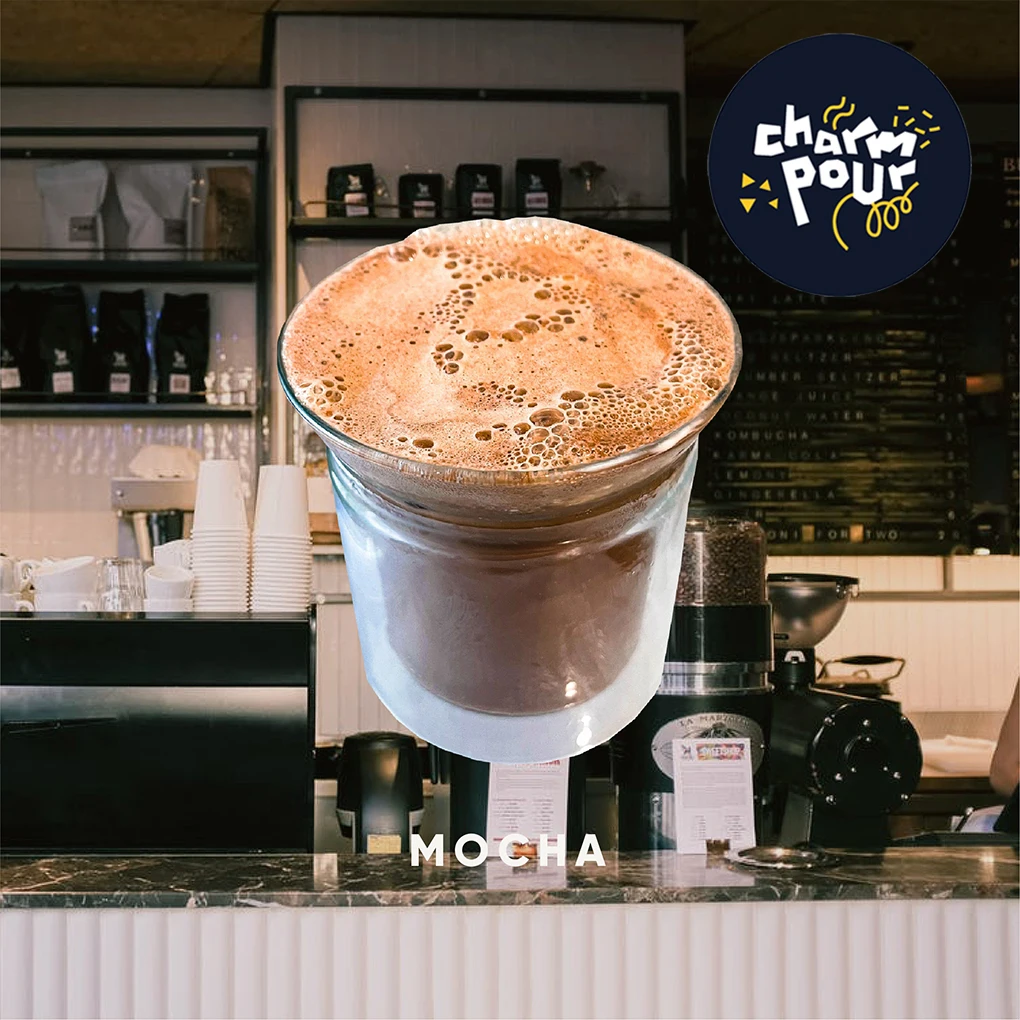 Best Offer Charmpour Mocha Blended With Chocolate Coffee Instant Powder Bitter Sweet Taste Packed In Instant Bag Packaging Drink