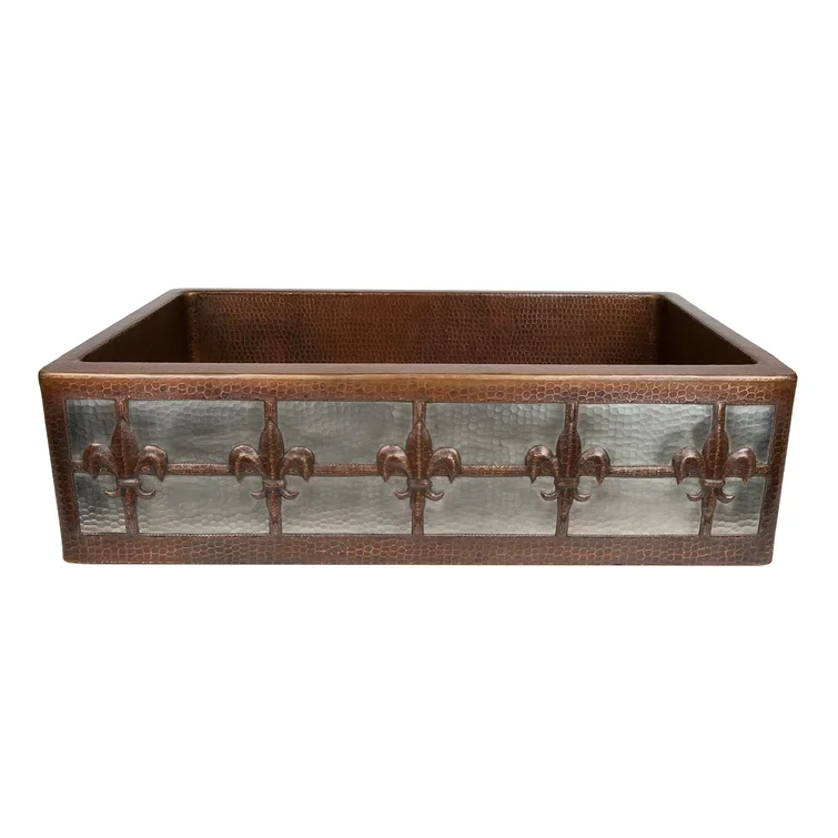 Hot Selling Trending Design New Copper Kitchen Sink Home Hotel Restaurant Fancy Kitchen Ware Basin Customized Shape
