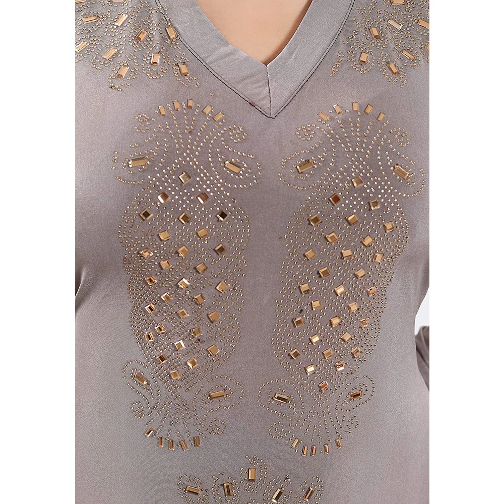 Ladies hot sale 2022  Muslim Abaya High Quality Elegant Islamic Clothing Long Sleeve Abaya fleece windbreaker chest beads attach