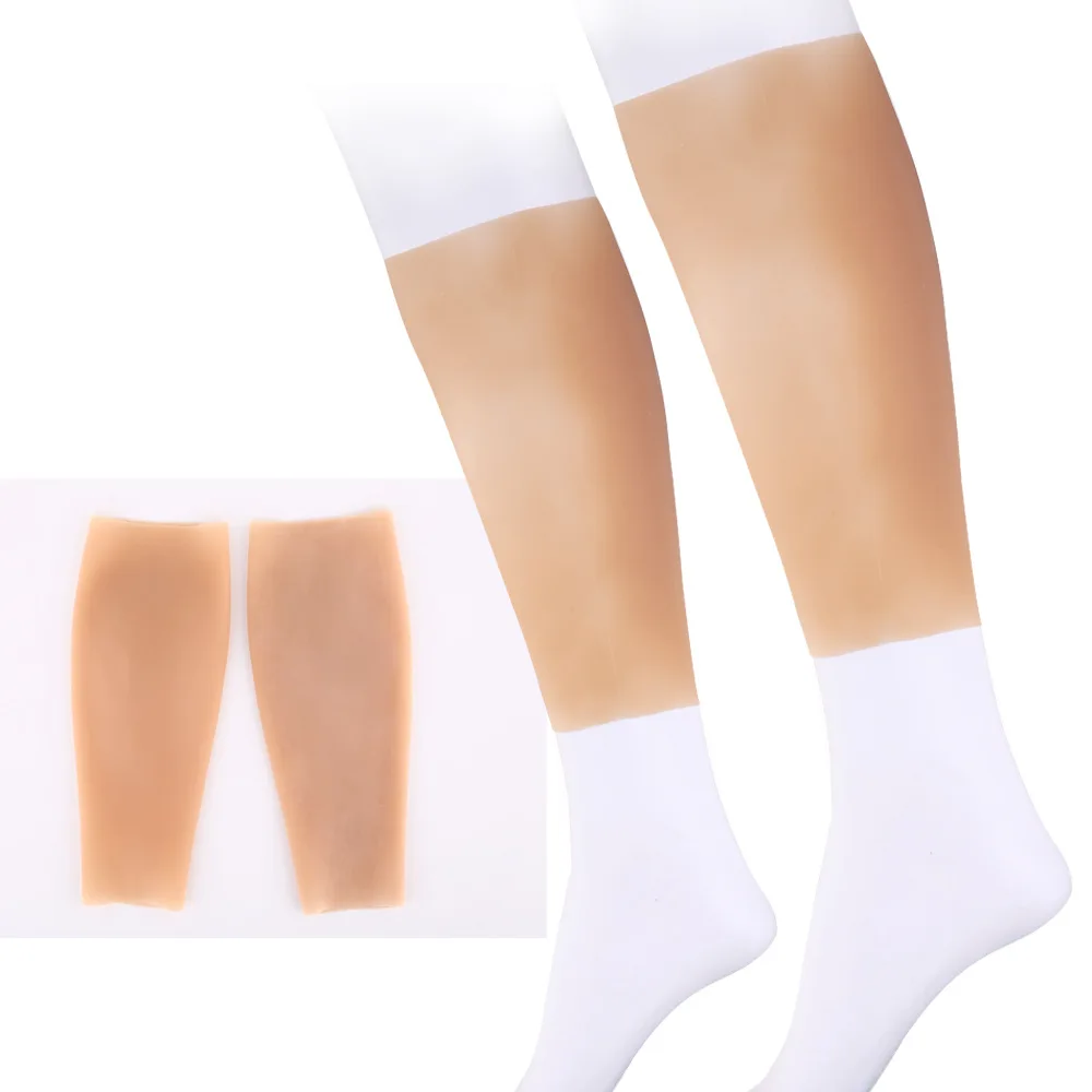 O-shaped Leg Pad Spiral Leg Pad Corrector for Arm and Calf Injuries Birthmark Blocking Silicone Plump Leg Cover