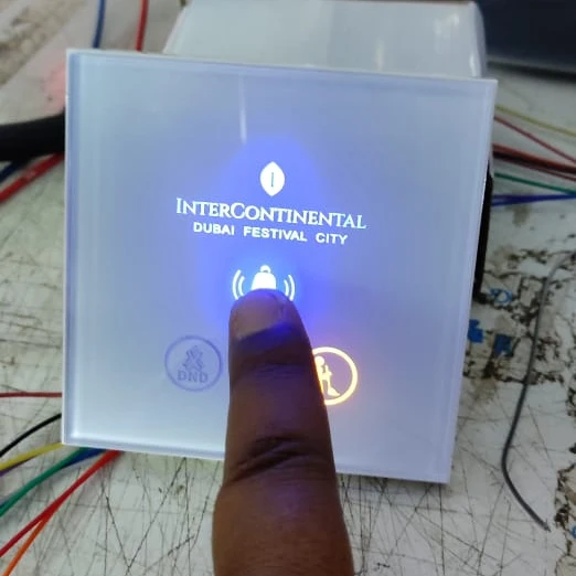 Fox Domotics Hotel Guest Room Multi functional Corridor Panel Corridor Panel Without Room Number Switch with DND MMR BELL