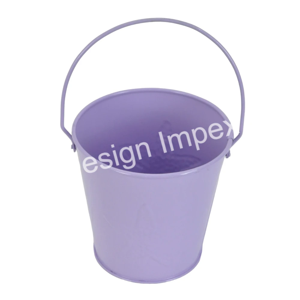 Outdoor Supplies Garden Bucket High Quality Metal Multifunctional Storage and Planter With Handle Made in India