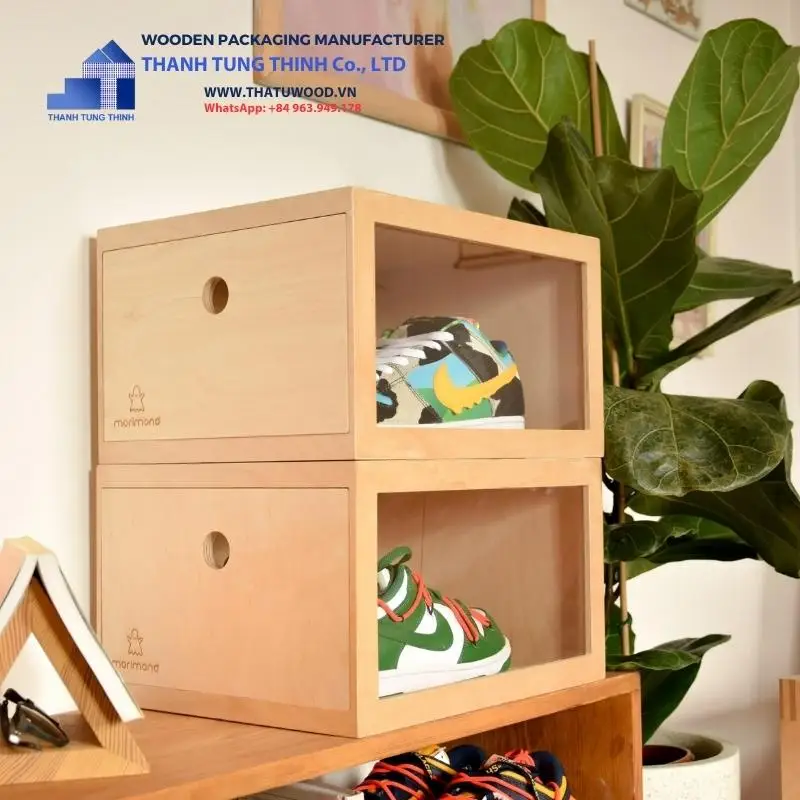 Footwear, reimagined Introducing Our Exclusive Wooden Shoe Boxes Manufacturer Range WhatsApp: +84 937 545 579