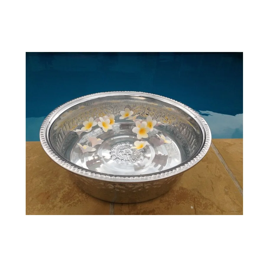 Stainless Steel Pedicure Foot Bath Bucket For Spa Massager manicure bowl customized size and sale products