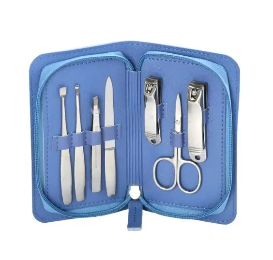 7 Pcs Professional Manicure Tools Stainless Steel Nail Clipper Manicure Gift Set top quality set made by Life Care Instruments