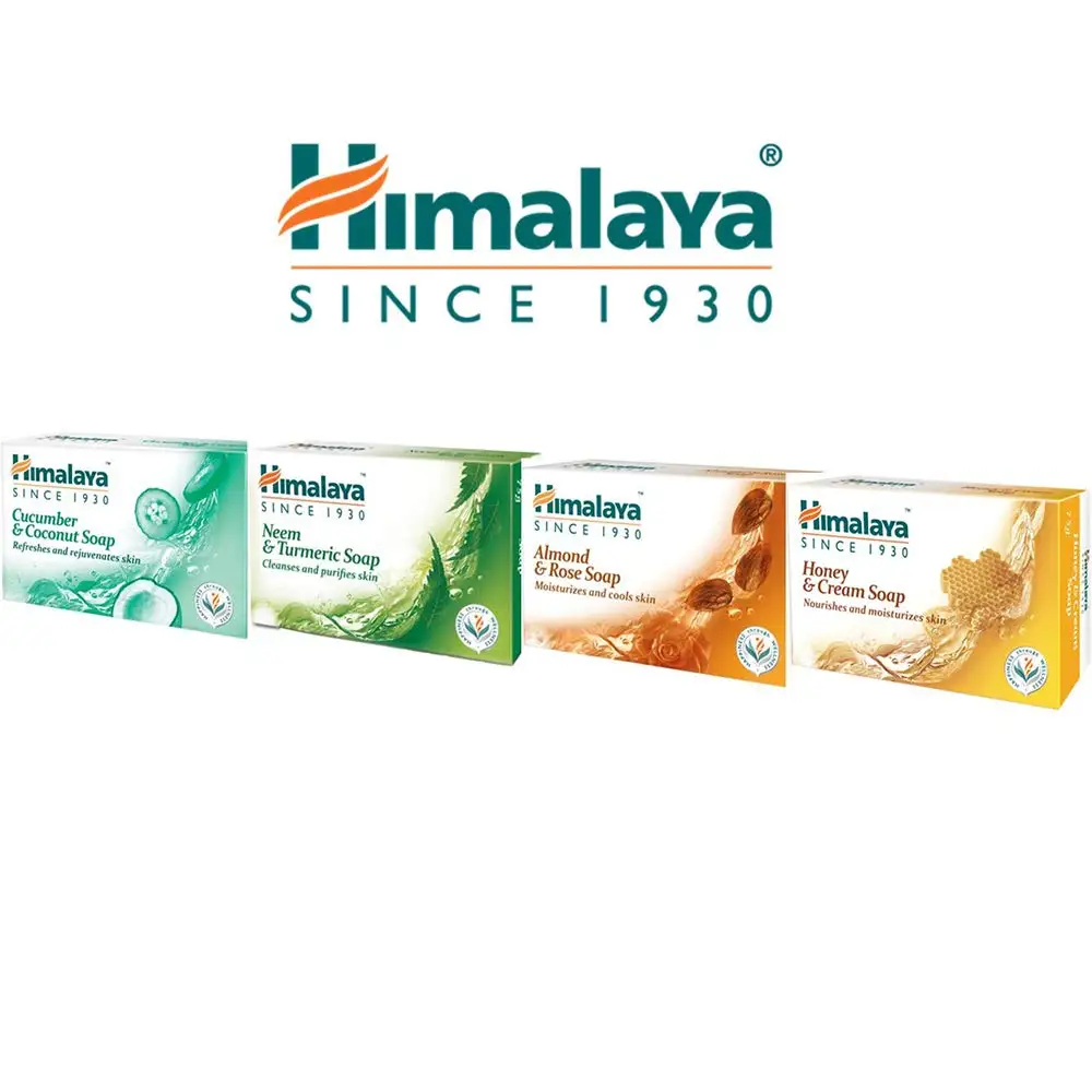 Himalaya Herbal 125gm Neem & Turmeric Wellness Antibacterial Ayurvedic Body Care Soap Nourishing Acne Treatment Exfoliator