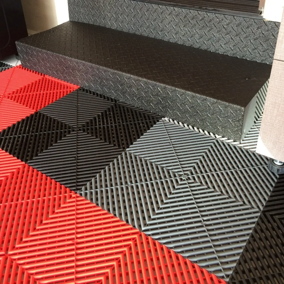 plastic flooring for garage floor tiles interlocking plastic car garage floor grate