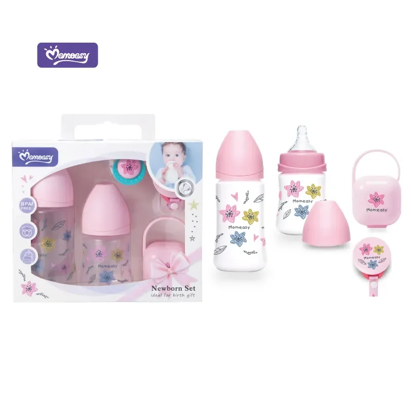 Factory supply classical combination infant baby feeding bottle gift set for newborn
