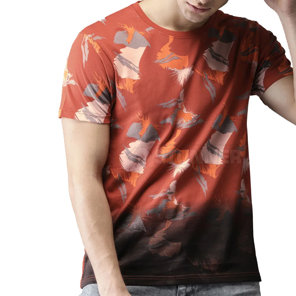 Latest New Style Sublimation T- Shirt Breathable Lightweight Men Sublimation T-Shirt In Stock