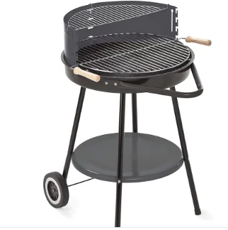 Portable Charcoal Grill Outdoor Round BBQ Griller Meat barbecue grill set Stainless Steel Cooking Grate for Picnic