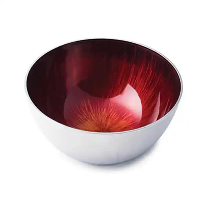 Handmade Design Soup Or Noodles Server Stainless Steel Bowls Food Dessert Serving Bowl  Decorative Rounded Bowls