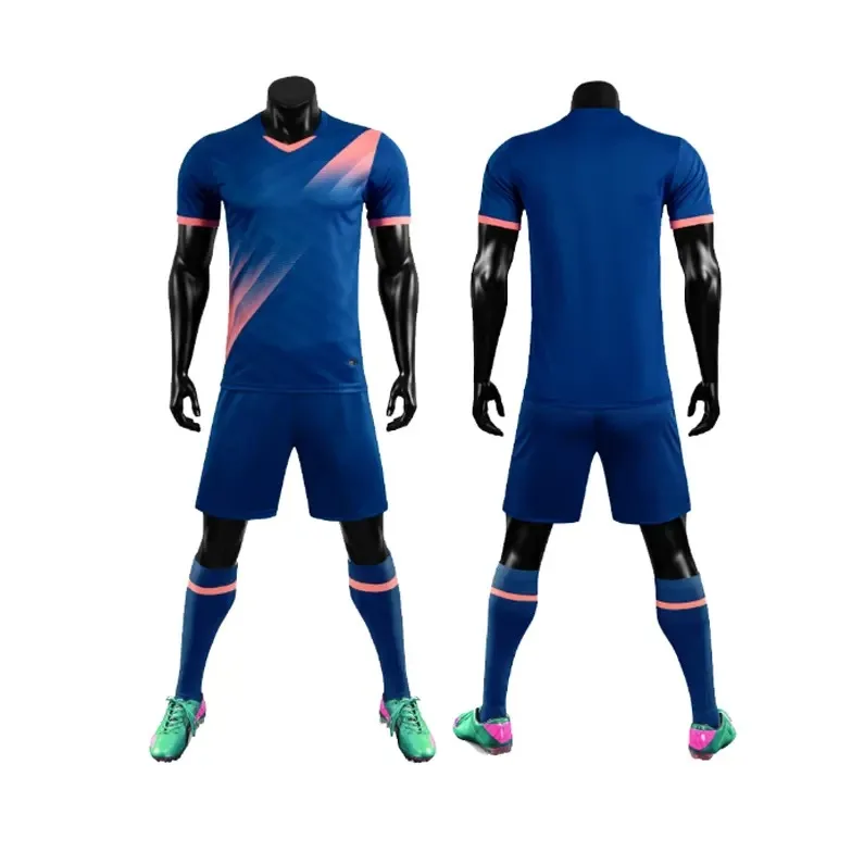 Custom Wholesale 2022/23 Quality Club Soccer Jersey Sublimation Football Team Wear Full Kits 100%Polyester Soccer Uniform wear